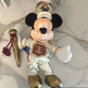Disneyland 50th Anniversary "Main Street" Mickey Mouse Plush – NWT 2005